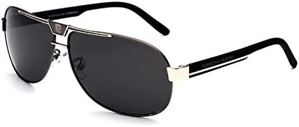 Pos che new fashion sunglasses men polarized driving sunglasses sunglasses yurt driver block(Gun Grey)