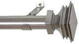 Window Curtain Rod / Drapery Rod 52 Inch 144 Inch Stacked Sq. Nickel It very attractive for my likes and will most likely use them the most