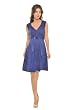 The Olian Cap Sleeve Wrap around Rayon Knit Sash Dress
