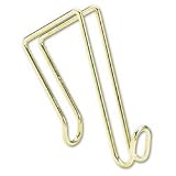 ARTISTIC LLC Coat Clip, Single-Sided Hook, 2 3/4w x 4 3/4h,
Polished Brass