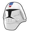 Buy White Cold Assault Trooper Helmet - LEGO Compatible Minifigure Piece Best Price.