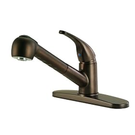 Ultra Hardware 27523 Jersey Single-Handle Centerset Kitchen Faucet, Bronze