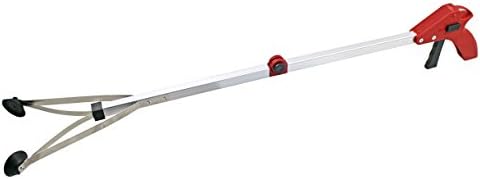 Homesqure Aluminum Foldable Grabber Tool Long Reaching Pick up Claw Gripper No Bending Trash Picker Easy Reach