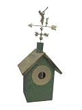 New Rosso's International Golfer Birdhouse Hand Crafted Copper Roofs Kiln Dried Hardwood