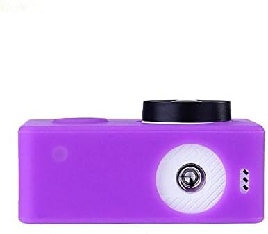 Xiaomi Yi Sport Cam Action Camera Ambarella A7LS WiFi Bluetooth 4.0 16.0MP 1080P Support Android Only Action Sport DV (white) +Soft Rubber Silicone Protective Case Cover Skin for Xiaomi Xiaoyi case (Black)