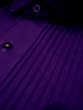 Tuxedo Shirt - Dark Purple Wing Color 1/4 Inch Pleat