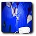 Yves Creations Wedding - Engagement Ring on Blue Floral - Mouse Pads