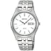 Seiko #SNE031 Men's Stainless Steel White Dial Solar Quartz Watch