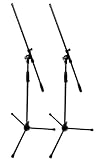 Lowest Price Black Tripod Microphone Stand with Boom Arm - 2 Pack