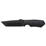 Conspiracy, Fixed Blade, Black Handle & Blade, Plain - H&K Knives