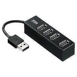 SANWA SUPPLY USB-HUB251BK 4ポートUSB2.0ハブ(ブラック)