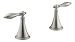 KOHLER K-T333-4M-BN Finial Traditional Bath or Deck-Mount High-Flow Bath Valve Trim, Vibrant Brushed Nickel