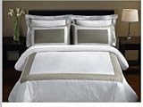 Full/Queen Taupe 5-PC Hotel Duvet Cover sets