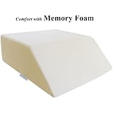 InteVision Ortho Bed Wedge with High Quality, Removable Cover (Size: 8" x 21" x 24". Color: Ivory)
