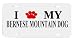 Bernese Mountain Paw Love Dog Vanity Auto License Plate