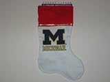 MICHIGAN WOLVERINES 14 Team Logo CHRISTMAS STOCKING