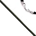 18 Inch Long 1.5mm Diameter Olive Green Leather Cord Necklace w/Sterling Silver Clasp