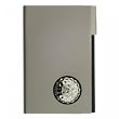 Mens Gift Sterling Silver Plated Gold Ball Business Card Holder