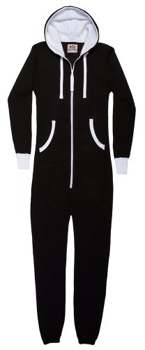 Big Feet Black Hoodie Onepiece Jumpsuit