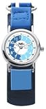 105036CC Boys Watch with Blue Learn to tell the Time Dial and Blue Velcro Strap