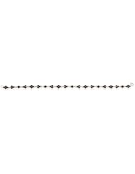 Sterling Silver 3.08ct Thai Garnet 19cm Classic Bracelet