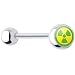Radioactive Incredible Hulk Barbell Tongue Ring