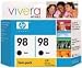 HP C9514FN Inkjet Cartridge, 2 Cartridges, Black