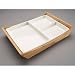 Tru Bamboo Nobo Bento Box Large with white insert 8 3/4x12 1/4