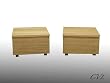 Set Of 2 Real Oak Veneer 1 Drawer Bedside Lamp Tables. Bedroom Storage, Toy Box by Cambs. Valley Ltd