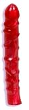 Doc Johnson Radiant Gems 8" Veined Slim Dong, Lipstick