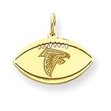 14K Atlanta Falcons Logo Small Cut Out Football Charm