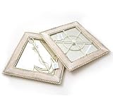 Set Of 2 Decorative Nantucket Nautical Design Wall Mirrors Home Decor