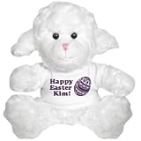 Happy Easter Kim: Custom Plush Lamb