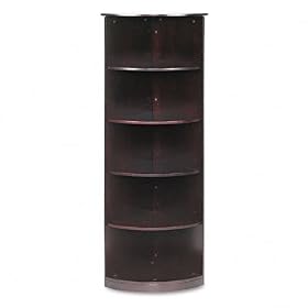 Tiffany Industries VBQ5MAH Corsica Series 1 4-Round 19 by 19 by 68-Inch Bookcase with 5... by Tiffany Industries