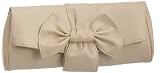 Jane Shilton Womens Crystal Bow Detail Foldover Clutch With Chain Handle