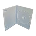 100 Stk. 1-Pack DVD H�lle Classic-Size f�r 1 CD/DVD, transparent / Standard-R�ckenbreite: 14mm
