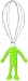 Fiesta Head Chefs Silicone Whisk, Green