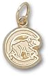 Chicago Cubs "C" W/ Bear 3/8" Charm/Pendant -14K/10K, Stainless Steel or Gold Plated