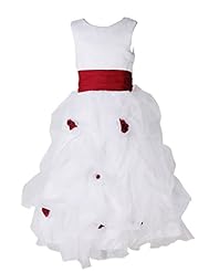 Girls A-line Lace Organza Sleeveless Flower-Girl Dress/Pageant Dress 