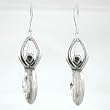 Lunar Goddess Dangle Earrings in Sterling Silver, #9137