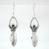 Sterling Silver Lunar Goddess Dangle Earrings, #9137