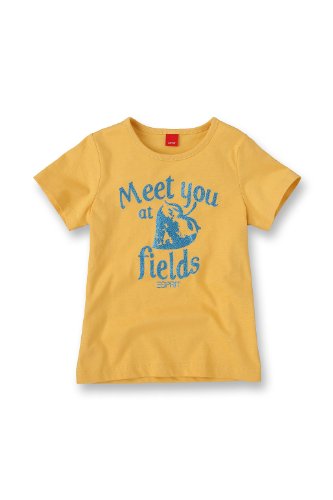 ESPRIT M&auml;dchen T-Shirt B06170, Gr. 104/110, Gelb (750 papaya) Preisvergleich