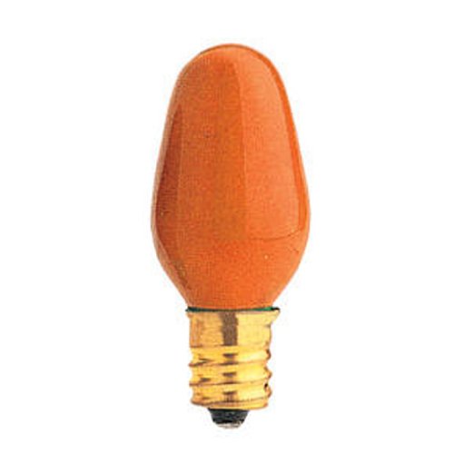 Bulbrite 7C7O 7W C7 Ceramic Orange