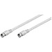 Wentronic BKF 030 SAT Anschluss Kabel (F-Stecker auf F-Stecker) 0,3m wei�