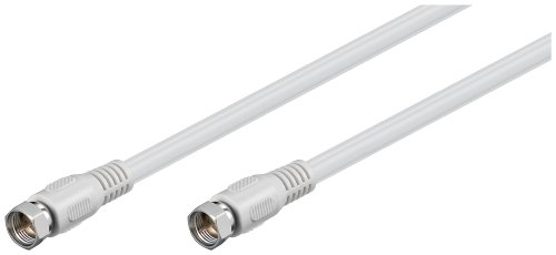 Wentronic BKF 030 SAT Anschluss Kabel (F-Stecker auf F-Stecker) 0,3m wei&szlig;