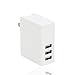 KabelDirekt 22.5W / 4.5 Amps 3 Port High Speed USB Wall Charger with IDD Technology (Intelligent Device Detection) - Perfect for all iOS & Android devices and every other device with an USB port - White - PRO Series