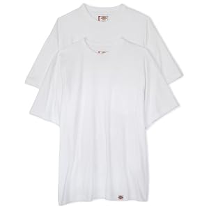 Buy Dickies Mens 2-Pack Short Sleeve Pocket T-Shirts, White, Medium by Dickies