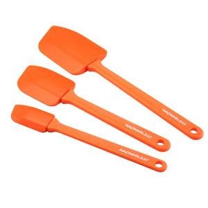 Rachael Ray 3 Piece Spatula Set Orange Nylon Dishwasher Safe Compact Modern Design Professional New Rachael Ray 3 Piece Spatula Set Orange Nylon Dishwasher Safe Compact Modern Design Professional New
