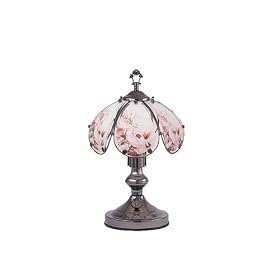 Hummingbird Motif Touch Lamp - 14.5