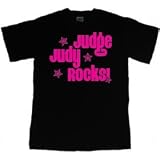 Judge Judy Rocks! T-Shirt (Neon Pink)